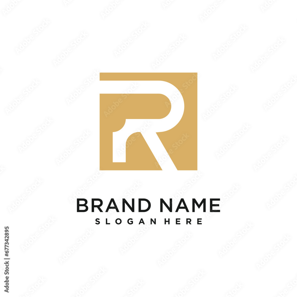 R letter design element icon with creative modern concept R letter design element icon with creative modern concept