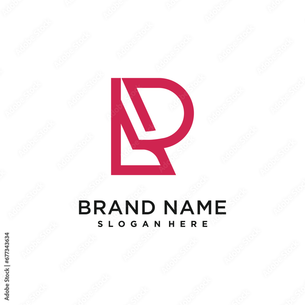 Letter R design element icon with creative modern concept Letter R design element icon with creative modern concept