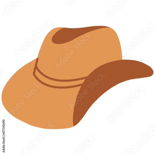 brown cowboy hat