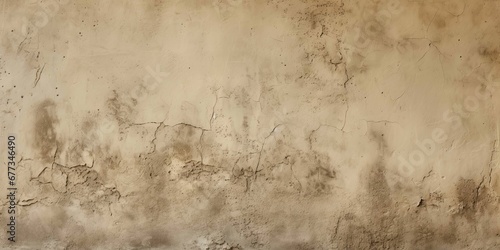 Close Up of a plaster Wall in beige Colors. Antique Background