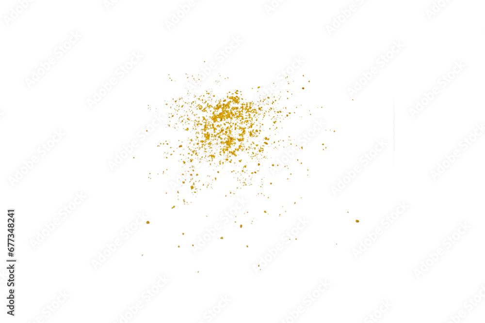 Bread crumbs isolated on transparent background. Cookies crumbs isolated on transparent. Biscuit crunchy Crumbs