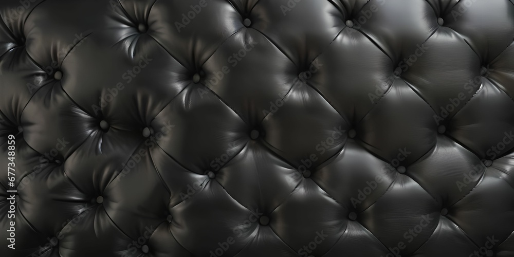 Naklejka premium Black Leather texture