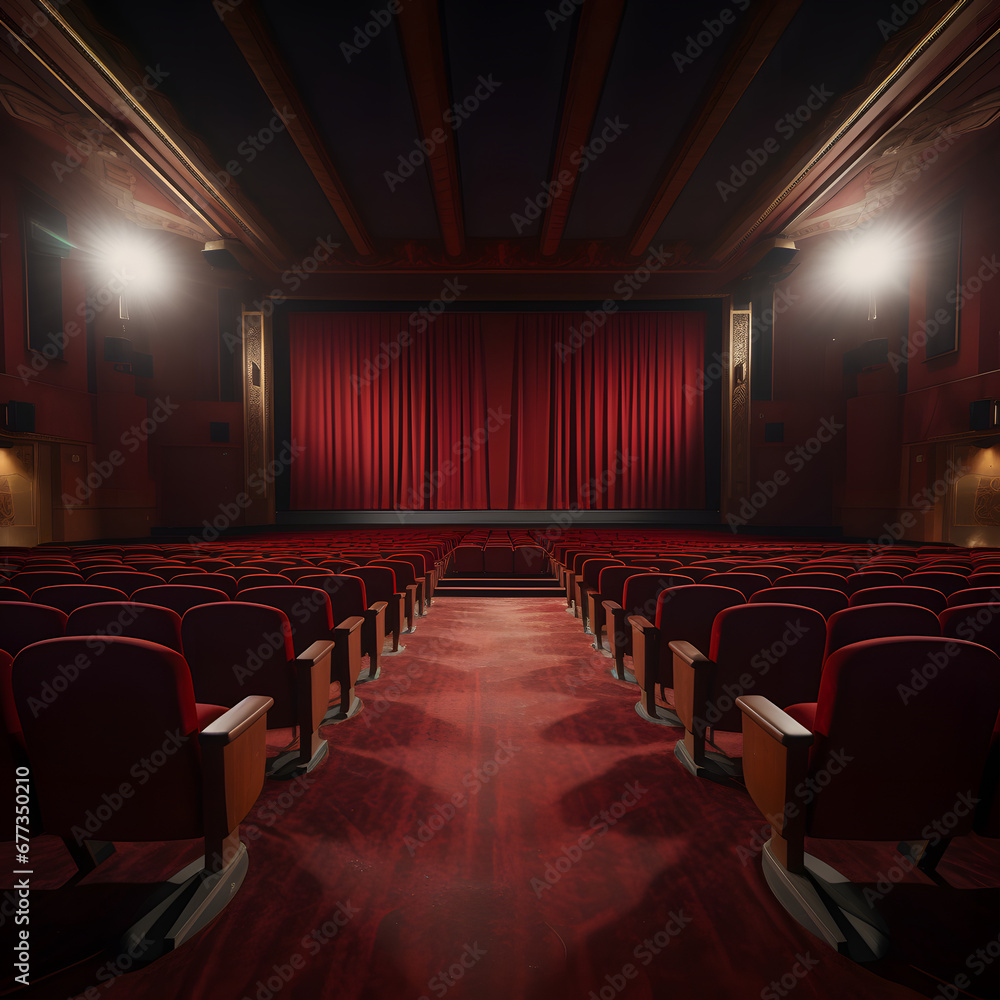an empty auditorium in a theater or cinema, rows of chairs without people. an empty auditorium in a theater or cinema, rows of chairs without people.