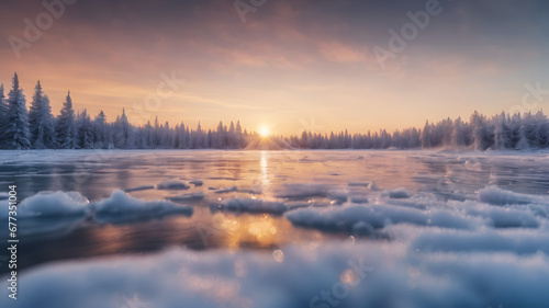 Sunrise In snow high quality image snow  winter  sunrise  morning  cold  frost  snow-covered  scenic  landscape  nature  beauty  Sunrise Winter Image