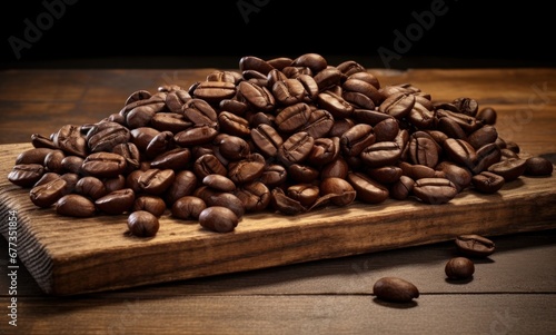 Roasted coffee beans