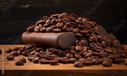 Roasted coffee beans