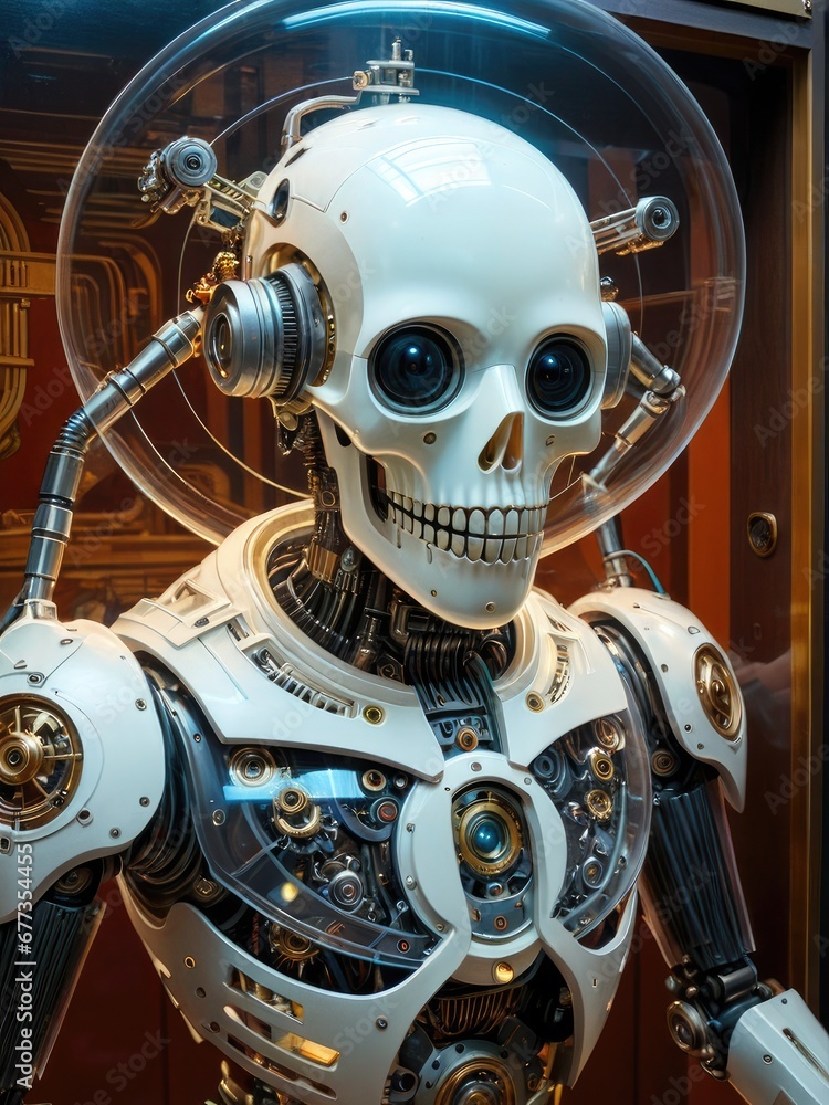 Fototapeta premium a mechanical robot