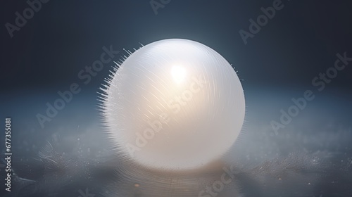 Glass translucent sphere. Glass globe for graphic design.