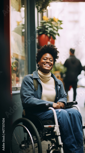 african american woman in wheelchair, black history month, black people