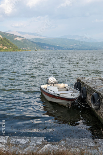 Island at Pamvotida at city of Ioannina  Epirus  Greece