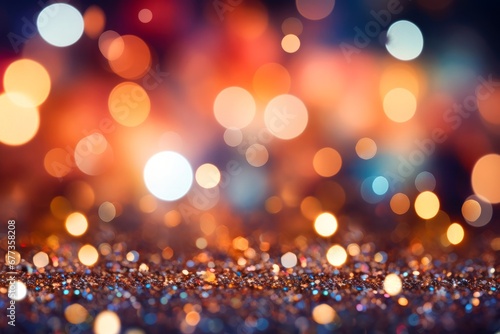 Abstract lights blur bokeh background. Concept for parties, New Year, Christmas.