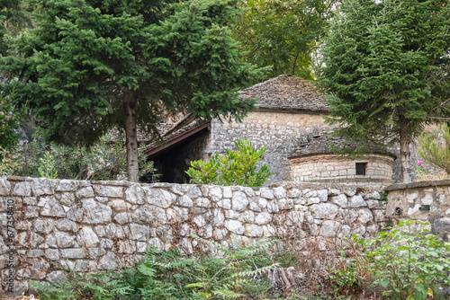 Island at Pamvotida at city of Ioannina, Epirus, Greece