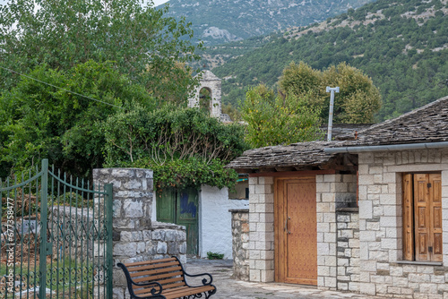 Island at Pamvotida at city of Ioannina, Epirus, Greece