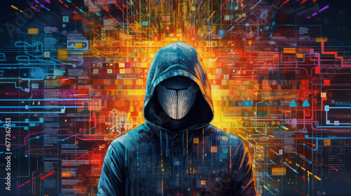 Hacker: The typical image of a hacker