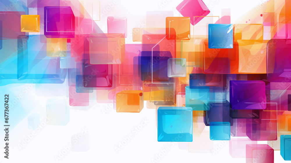 Abstract lighting colorful cubes background. Abstract lighting colorful cubes background.