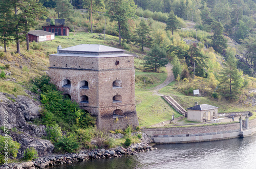 Part of Fredriksborg’s fortress, Stockholm archipelago, Sweden. It was built to defend the narrow passage at Oxdjupet strait outside of Vaxholm photo
