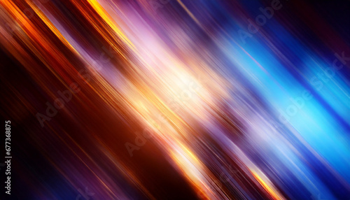 Abstract wavy blurred background with lighting effects for graphic design. Red, yellow, blue and pink colors in motion.