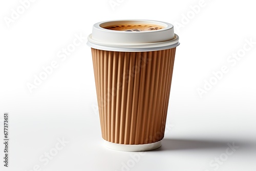 Wallpaper Mural  coffee cup with lid isolated on white background, coffee cup isolated on white Torontodigital.ca