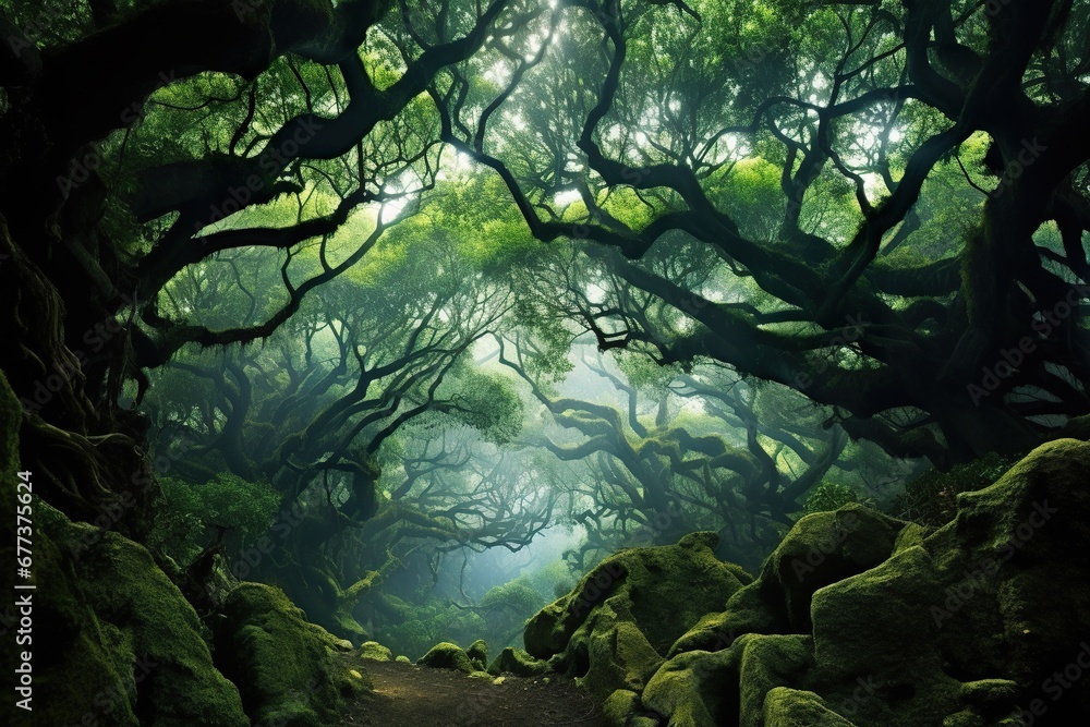 Enchanted Forest: Lush Green Paradis Enchanted Forest: Lush Green Paradis