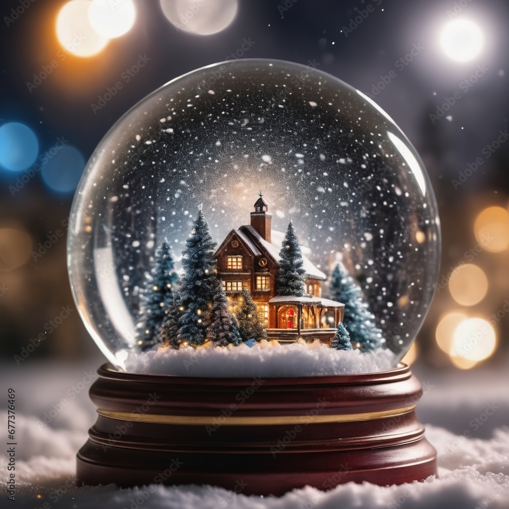 christmas night scene