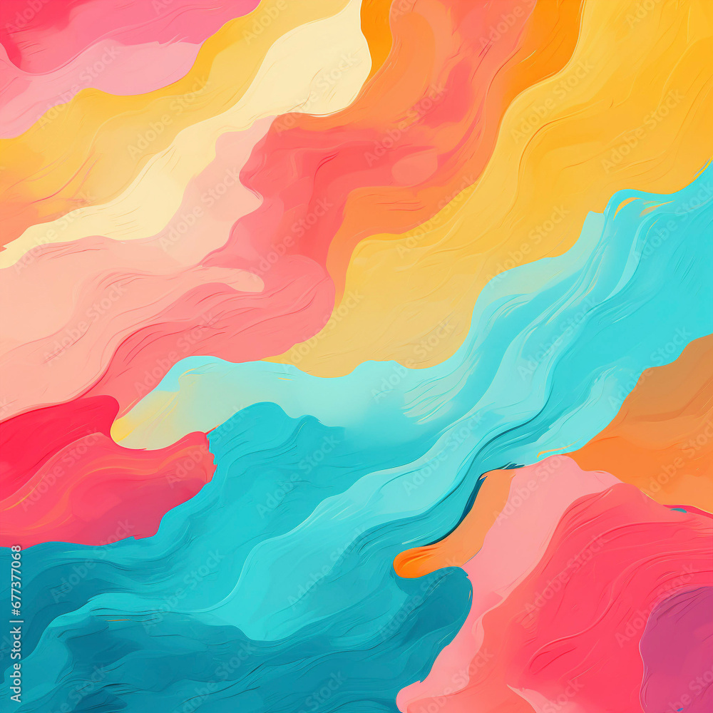 Abstract background with vibrant pastel colors. Colourful, multicolored Illustration