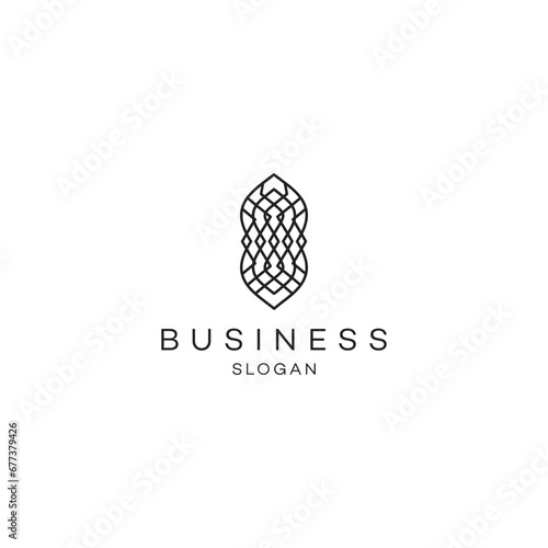 Motif art pattern logo design brand identity icon editable template vector royalty free images