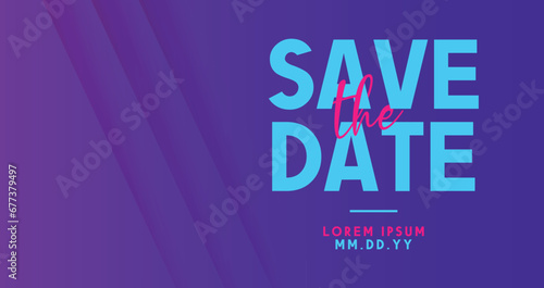 Save the date banner. Can be used for business, marketing and advertising. logo graphic design of event summit made for Technology and upcoming events.