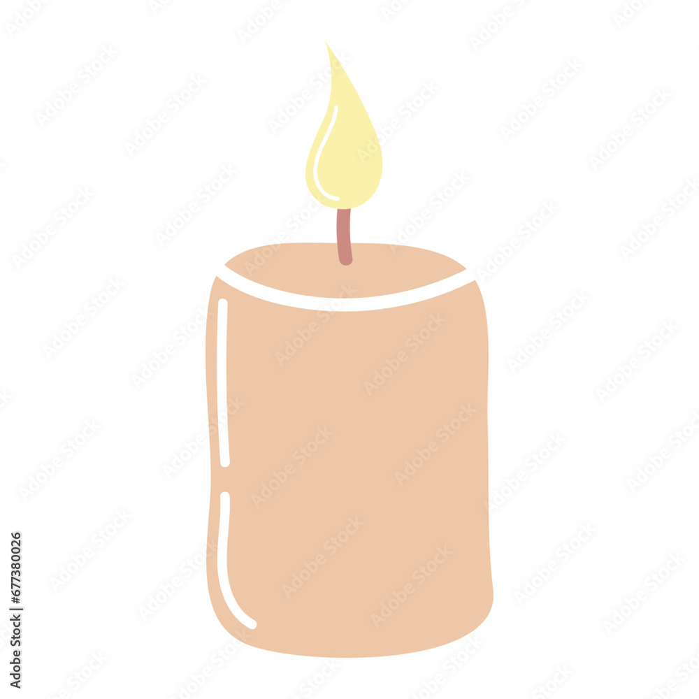 burning candle isolated on white background burning candle isolated on white background