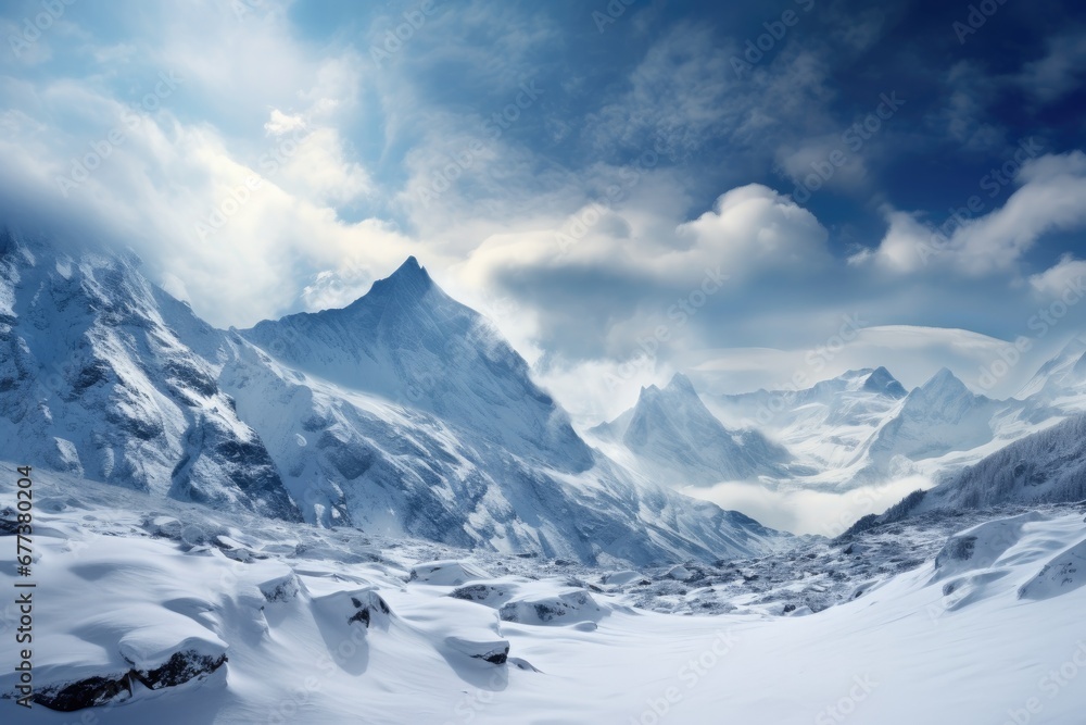 Capturing the Breathtaking Winter Wonderland on Mountain Peaks Capturing the Breathtaking Winter Wonderland on Mountain Peaks