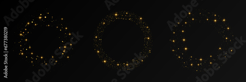 Abstract gold glowing halftone dotted background