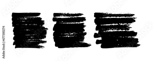 Set of scribble with a black marker