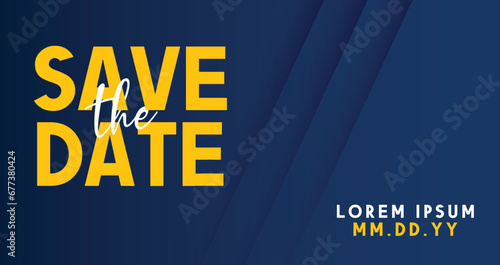 Save the date banner. Can be used for business, marketing and advertising. logo graphic design of event summit made for Technology and upcoming events.