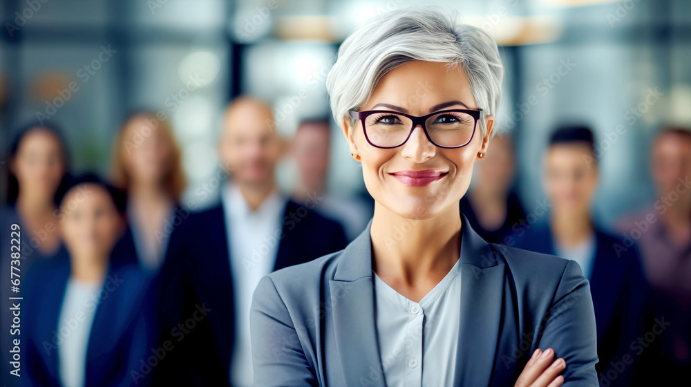 DECISIVE LEADER BUSINESSWOMAN WITH A GROUP, CLOSE-KNIT TEAM, COLLEAGUES. legal AI DECISIVE LEADER BUSINESSWOMAN WITH A GROUP, CLOSE-KNIT TEAM, COLLEAGUES. legal AI