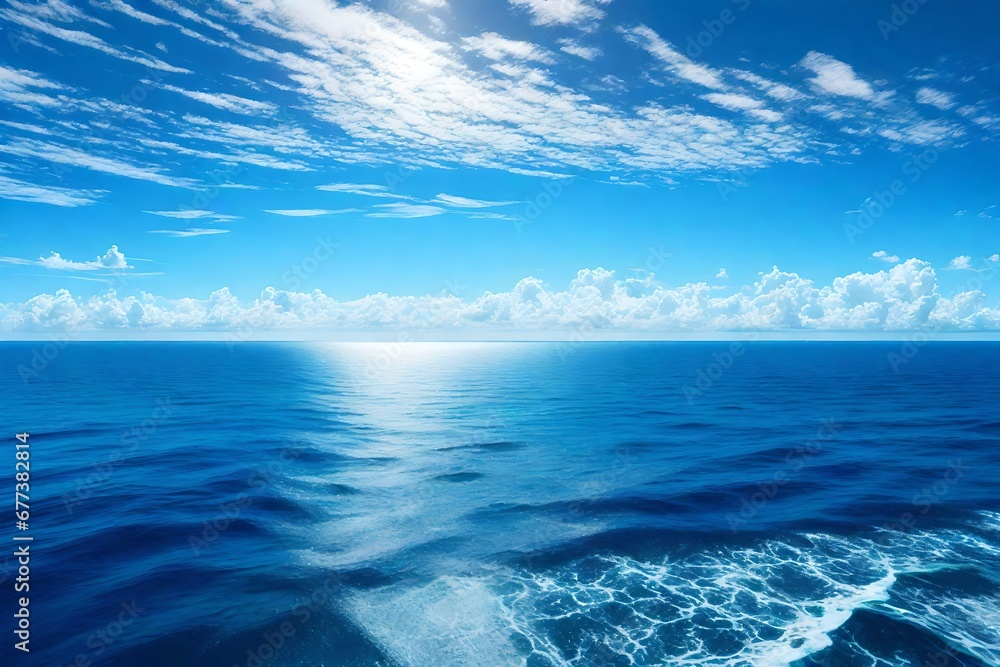 Obraz premium blue sea and sky