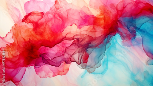ORNATE COLORFUL BRIGHT ABSTRACT SMOKE WITH CURLS. legal AI