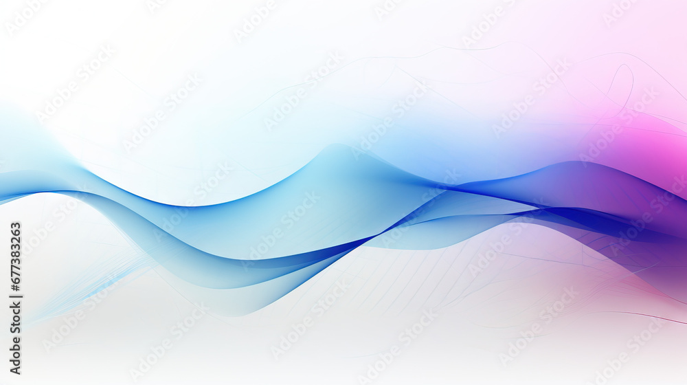 Obraz premium colourful gradient wavy lines background 