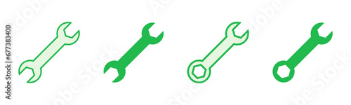 Wrench icon set. repair icon vector. tools icon vector