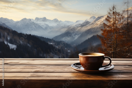 Invigorating Espresso Amidst Winter Wilderness