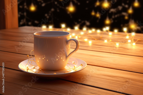 A Toast to Winter: Hot Beverage in a Festive Setting