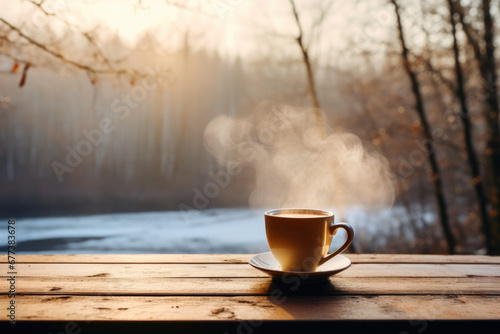 Caffeine Respite in the Heart of Winter Beauty