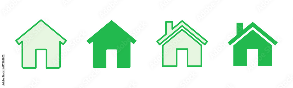 House icon set. Home icon vector House icon set. Home icon vector