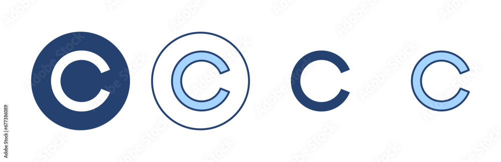 Copyright icon vector. copyright sign and symbol Copyright icon vector. copyright sign and symbol