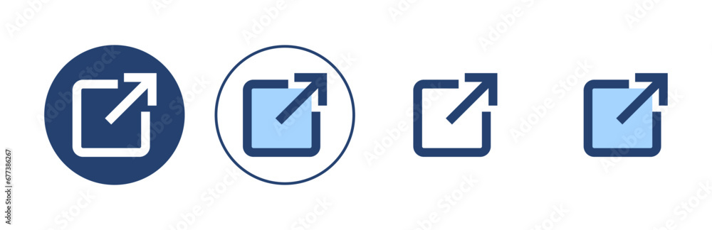 External link icon vector. link sign and symbol. hyperlink symbol External link icon vector. link sign and symbol. hyperlink symbol