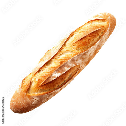 baguette bread isolated photo