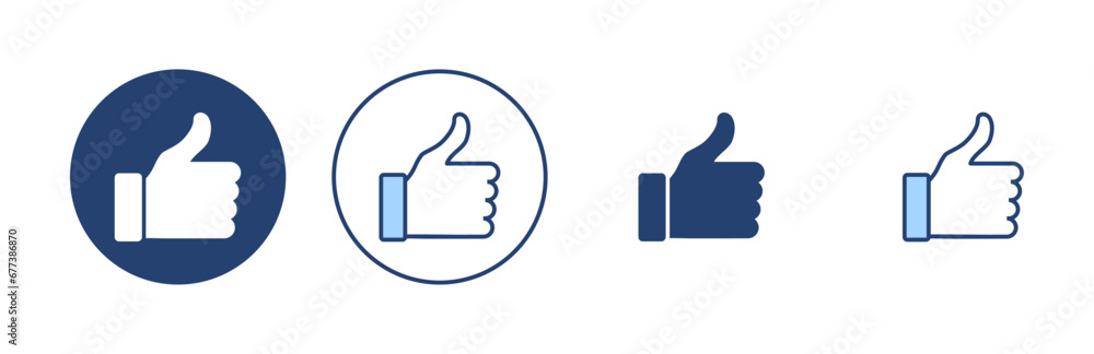 Like icon vector. Thumbs up sign and symbol. Hand like Like icon vector. Thumbs up sign and symbol. Hand like