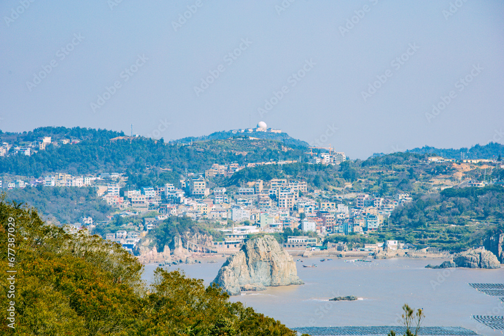 Colorful Dongtou Village, Dongtou District, Wenzhou City, Zhejiang Province-Fishing Village Scenery and Skyline Colorful Dongtou Village, Dongtou District, Wenzhou City, Zhejiang Province-Fishing Village Scenery and Skyline