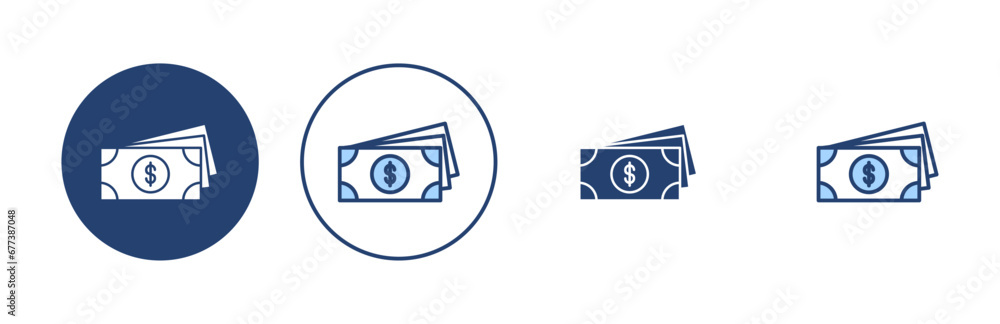 Money icon vector. Money sign and symbol Money icon vector. Money sign and symbol