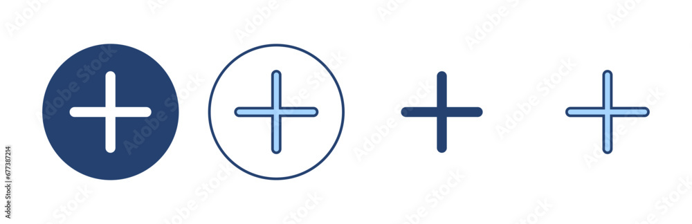 Plus icon vector. Add plus sign and symbol Plus icon vector. Add plus sign and symbol
