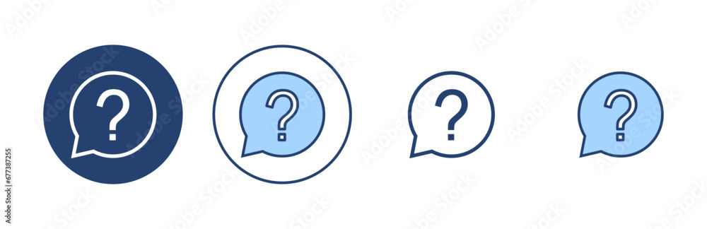 Question icon vector. question mark sign and symbol Question icon vector. question mark sign and symbol