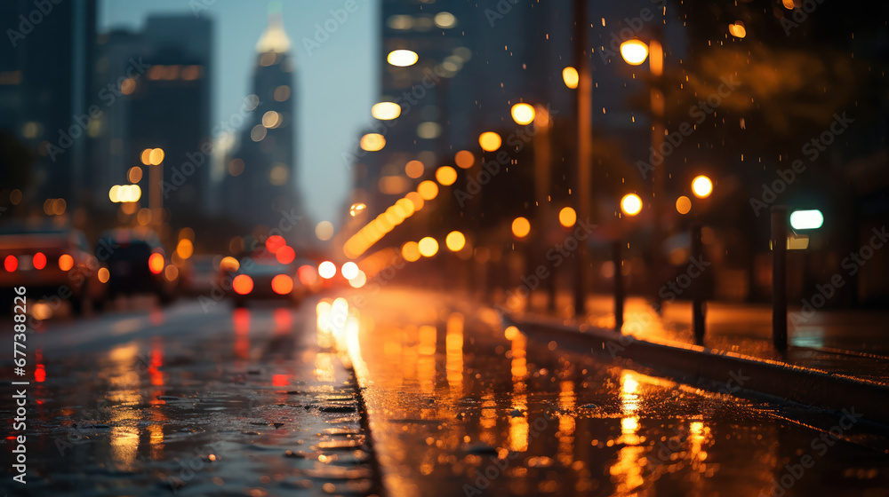 The city's heartbeat softened by the gentle art of bokeh